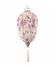 Traditional Chinese Cloth Lantern Painted Home Garden Hanging Decorative Lampshade 14" , Beige peony