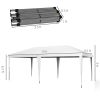 Outsunny Outdoor Gazebo Pop Up Canopy 10x20 Party Tent White Carry Bag