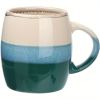 18 oz Large Pottery Coffee Mug, Round mouth Big Tea Cup for Office and Home, Dishwasher and Microwave Safe……