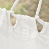 Extra Large Boho Hammock with Macrame Tassel Fringe, Includes Carrying Bag, Indoor Outdoor Tree Hammock for Porch, Backyard, Camping, White