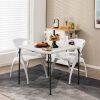Folding Camping Table with All-Weather HDPE Tabletop and Rustproof Steel Frame